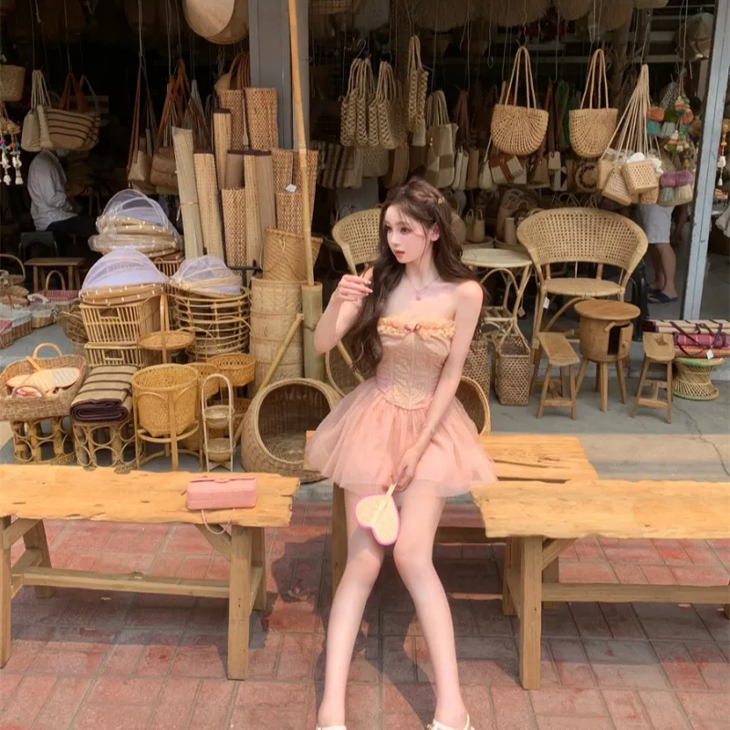 Mu Xiao Xin Slip Dresses Women's-5