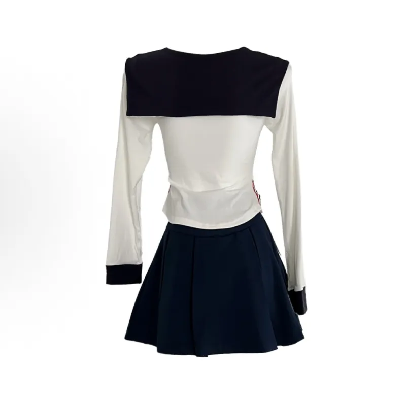Mu Xiao Xin Two Piece Skirt Sets Women's-1