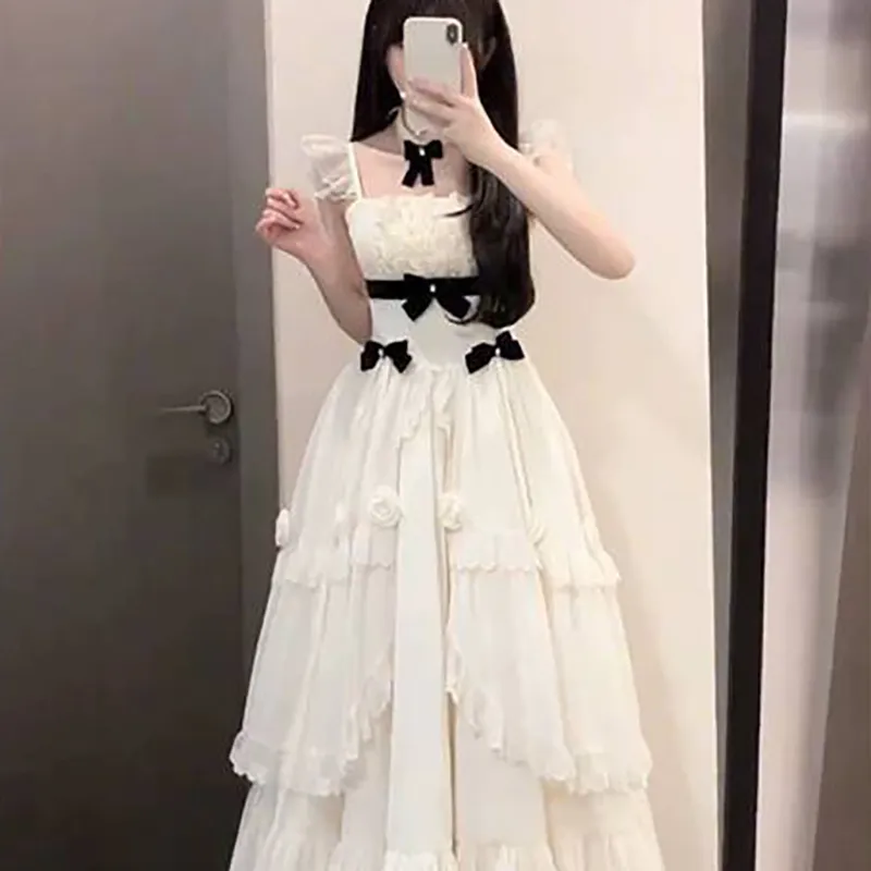 Mu Xiao Xin Short Sleeved Dress Women's-4