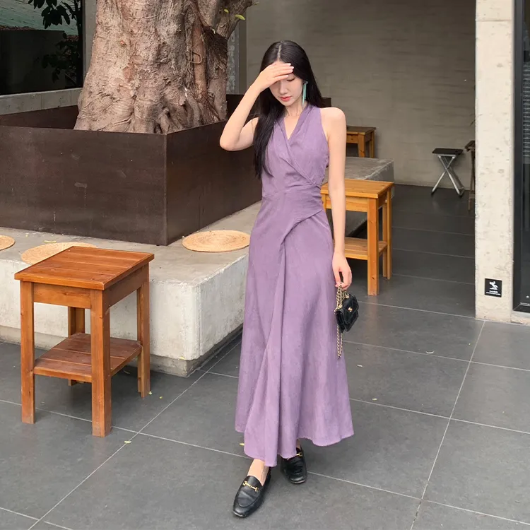 Mu Xiao Xin Sleeveless Dress Women's-4