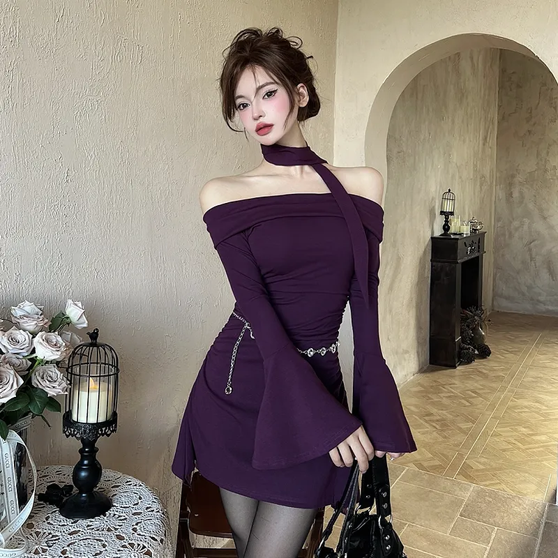 Mu Xiao Xin Long Sleeved Dresses Women's-7