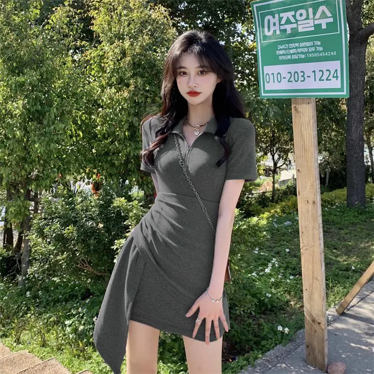 Mu Xiao Xin Short Sleeved Dress Women's-3