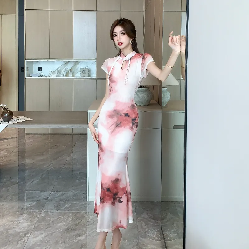 Mu Xiao Xin Short Sleeved Dress Women's-5