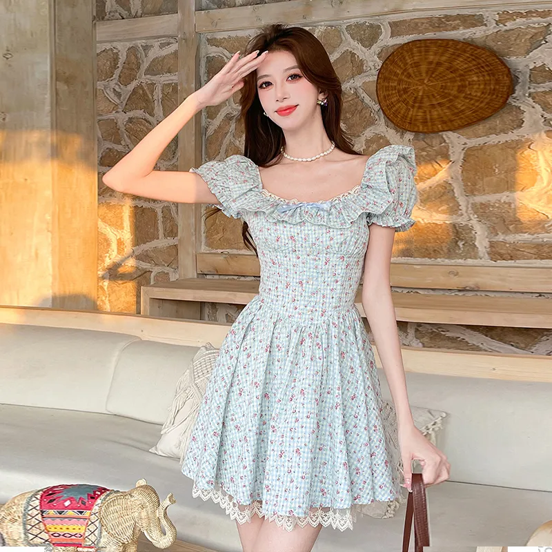 Mu Xiao Xin Short Sleeved Dress Women's-10