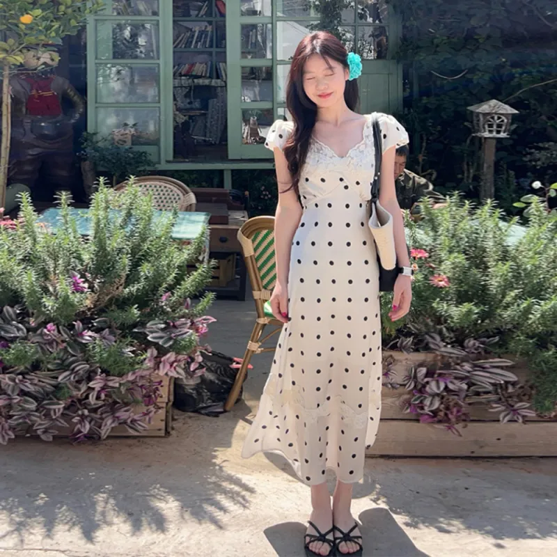 Mu Xiao Xin Short Sleeved Dress Women's-2