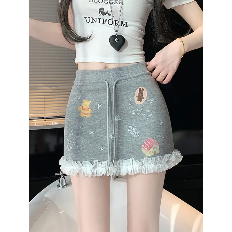 Mu Xiao Xin Casual Short Skirts Women's-13