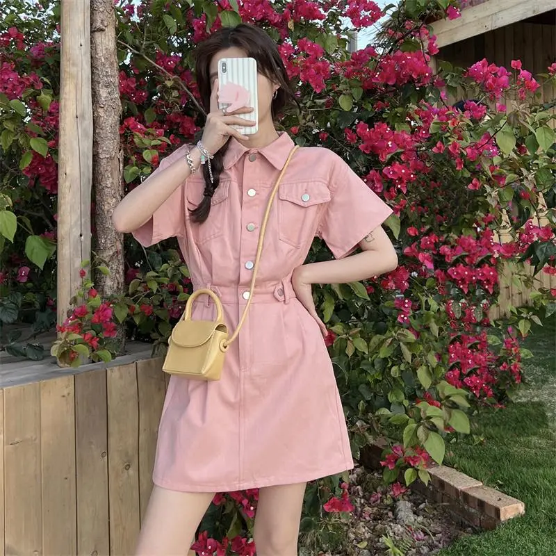 Mu Xiao Xin Short Sleeved Dress Women's-9