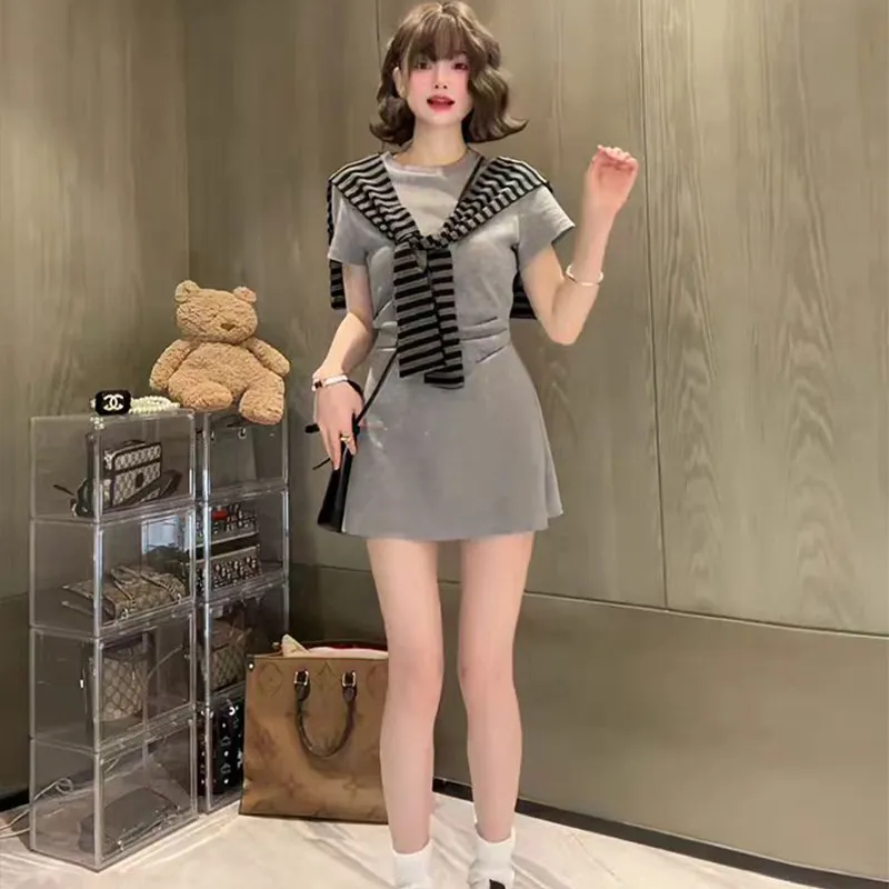 Mu Xiao Xin Short Sleeved Dress Women's-4