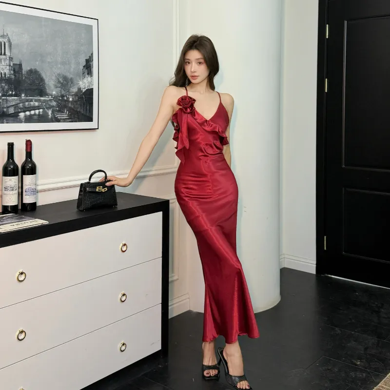 Mu Xiao Xin Slip Dresses Women's-2