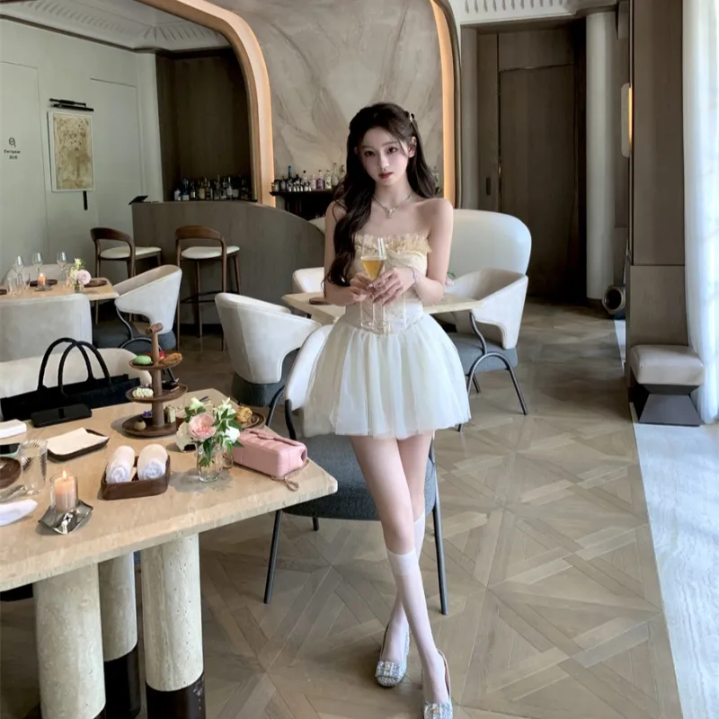 Mu Xiao Xin Slip Dresses Women's-10