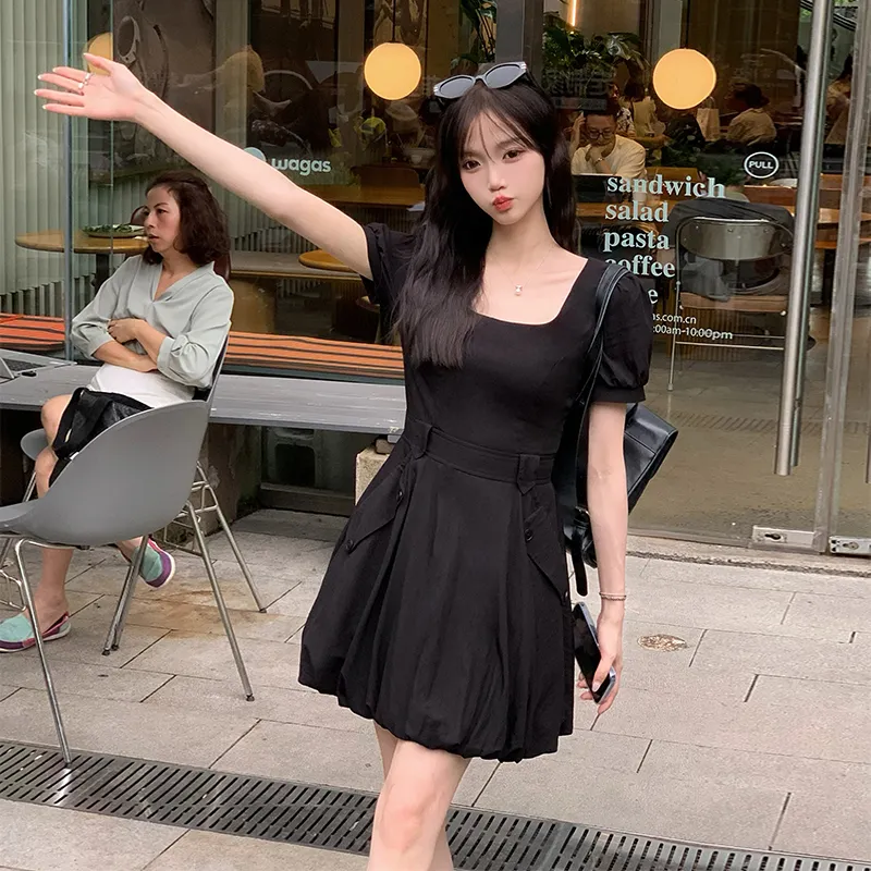 Mu Xiao Xin Short Sleeved Dress Women's-16