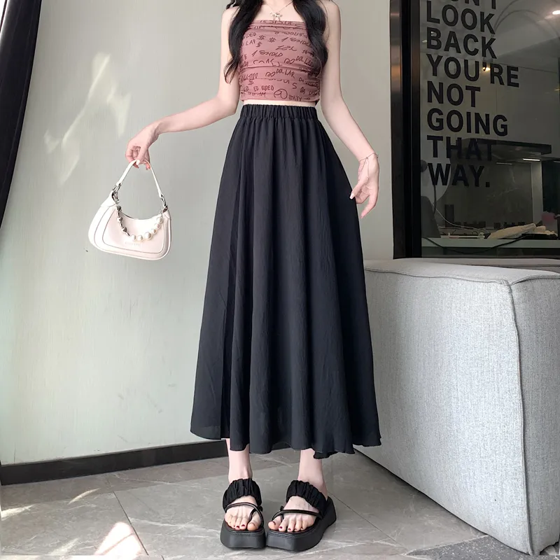 Mu Xiao Xin Casual Long Skirt Women's-5