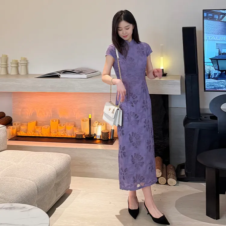 Mu Xiao Xin Short Sleeved Dress Women's-5