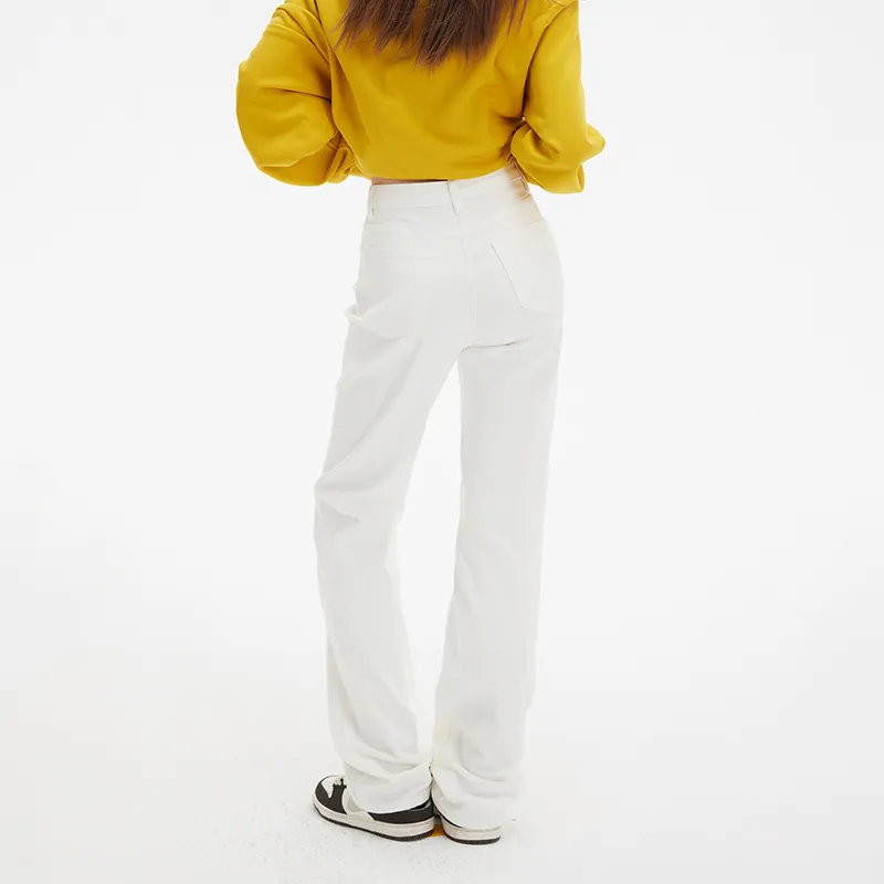 Mu Xiao Xin Jeans Women's White-9