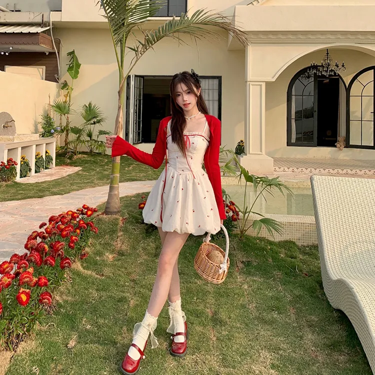 Mu Xiao Xin Two Piece Skirt Sets Women's-6