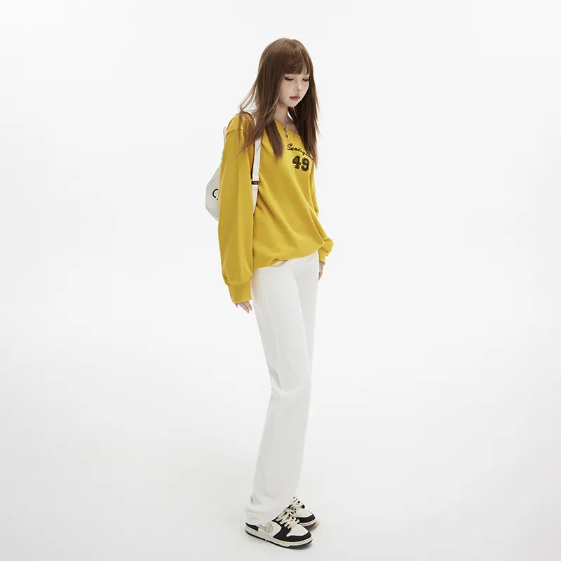 Mu Xiao Xin Jeans Women's White-3