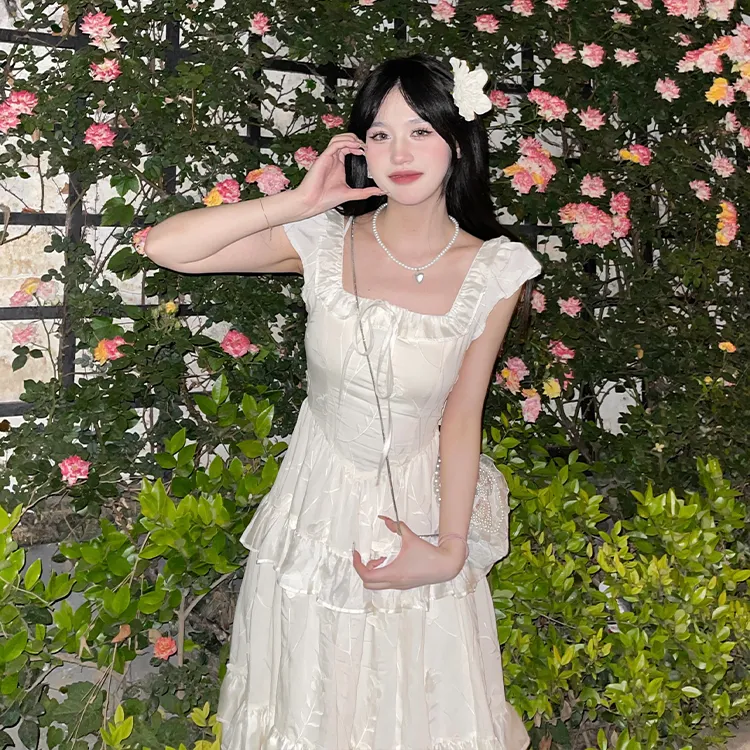 Mu Xiao Xin Short Sleeved Dress Women's-6