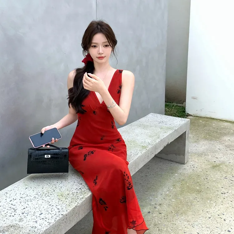 Mu Xiao Xin Sleeveless Dress Women's-5