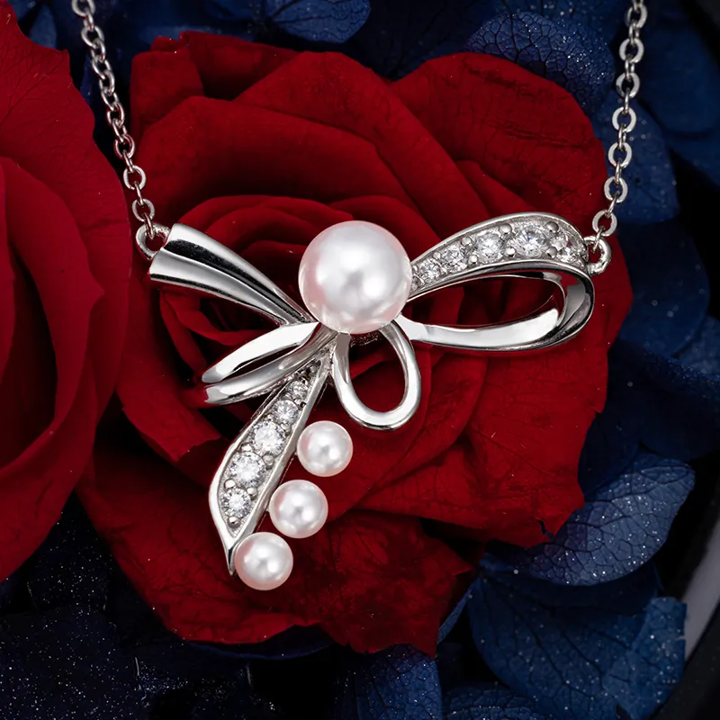 I DO Pearl Necklaces Women's-4
