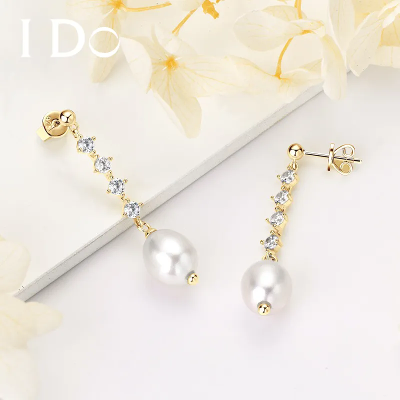 I Do Freshwater Pearl Earrings Women's-2