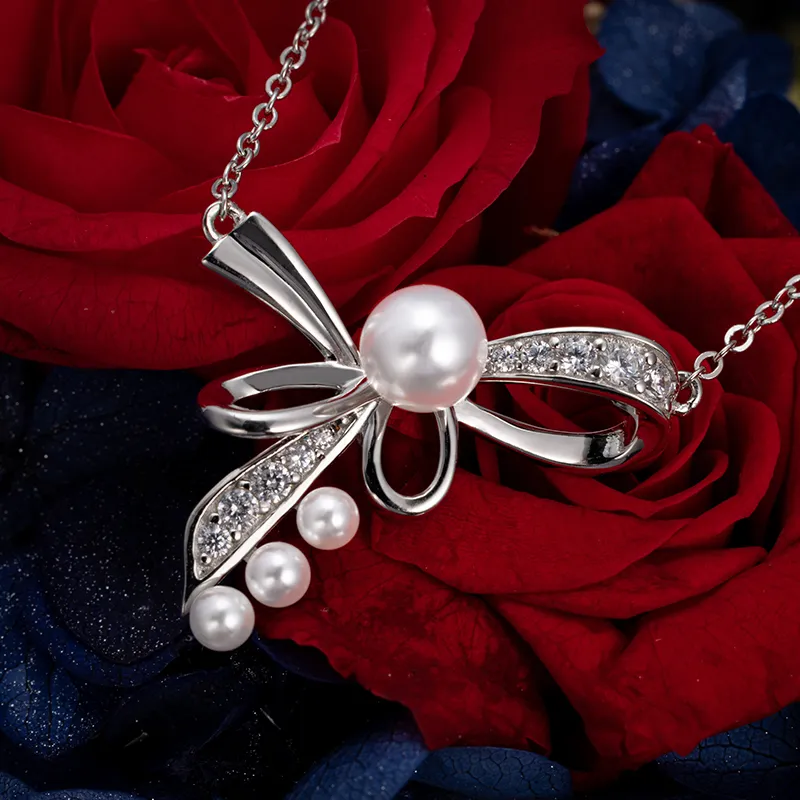 I DO Pearl Necklaces Women's-5