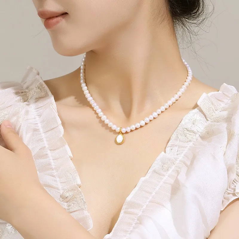 I DO Pearl Necklaces Women's-3