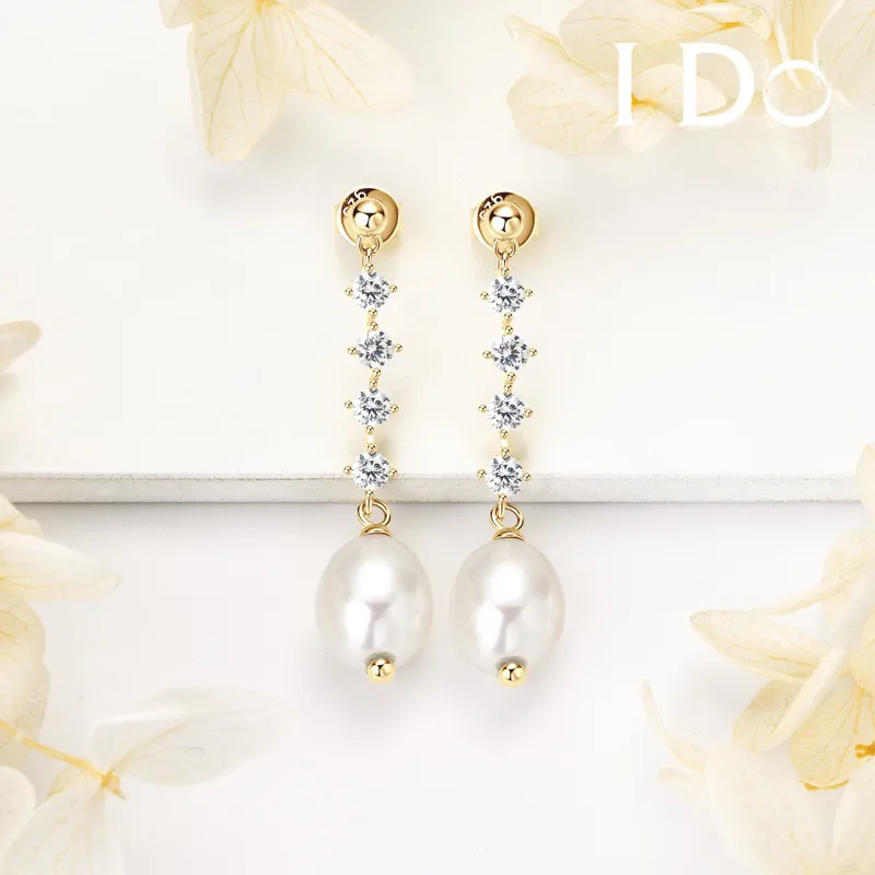 I Do Freshwater Pearl Earrings Women's-1