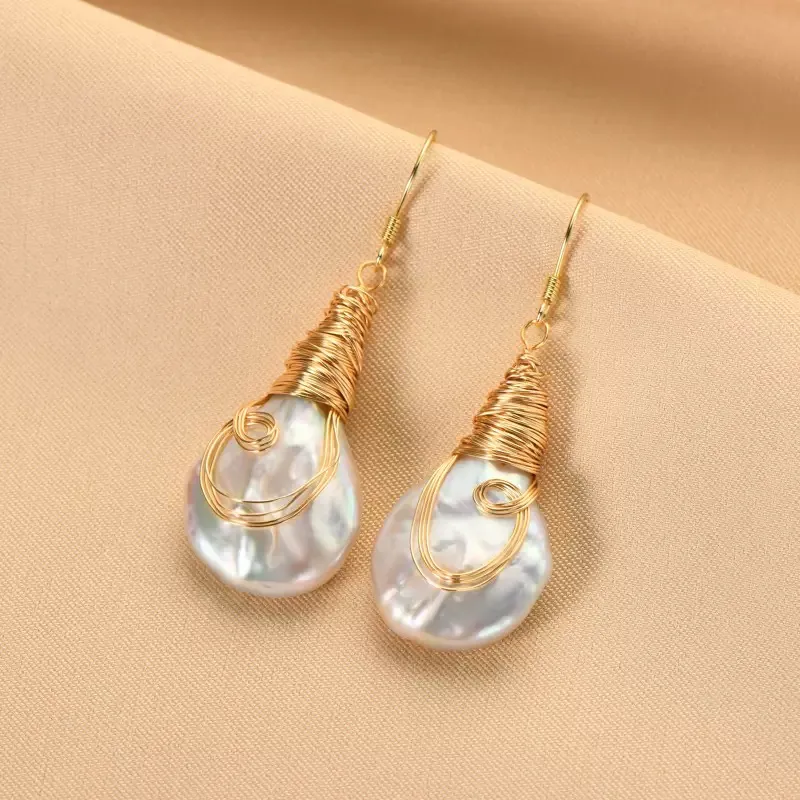 I DO Pearl Earrings Women's-2