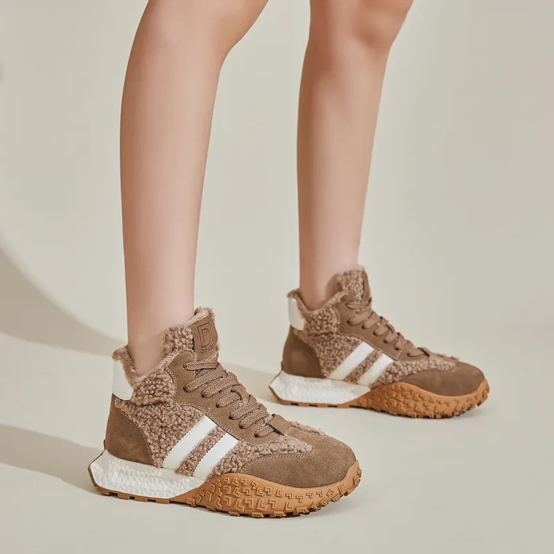 D FUSE SCANDINAVIA Thermal High Top Chunky Sneakers Women's-15