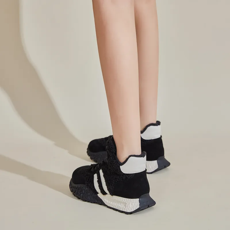 D FUSE SCANDINAVIA Thermal High Top Chunky Sneakers Women's-4