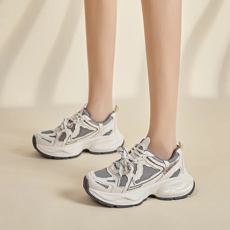 D FUSE SCANDINAVIA Breathable And Lightweight Low Top Chunky Sneakers Women's-7