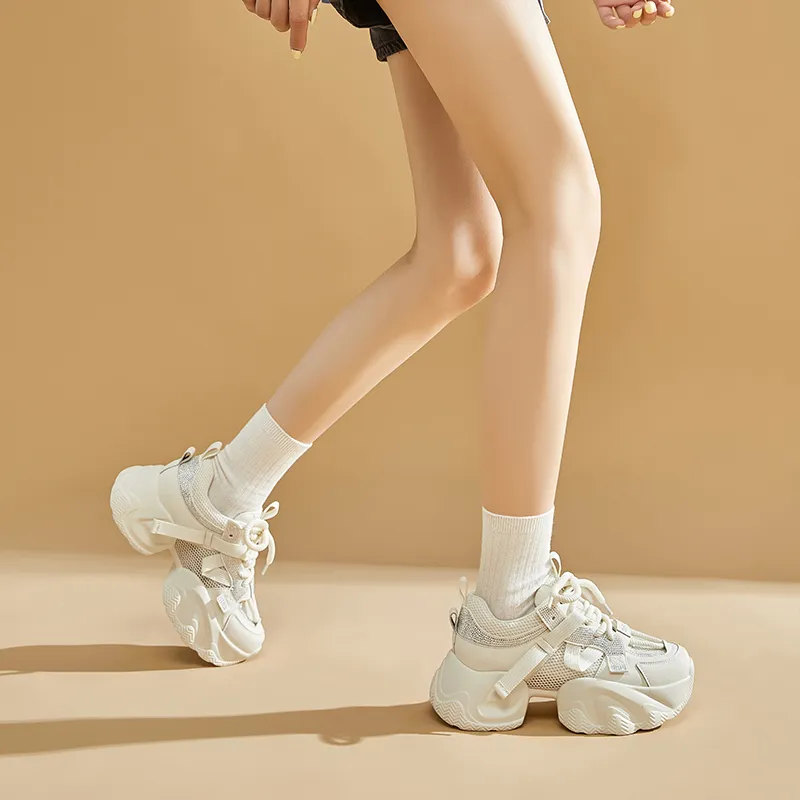 D FUSE SCANDINAVIA Lightweight Low Top Chunky Sneakers Women's-6