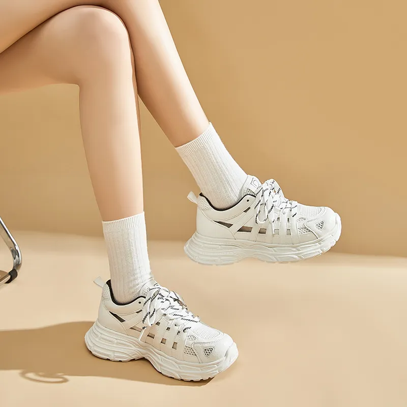 D FUSE SCANDINAVIA Lightweight Low Top Chunky Sneakers Women's-3