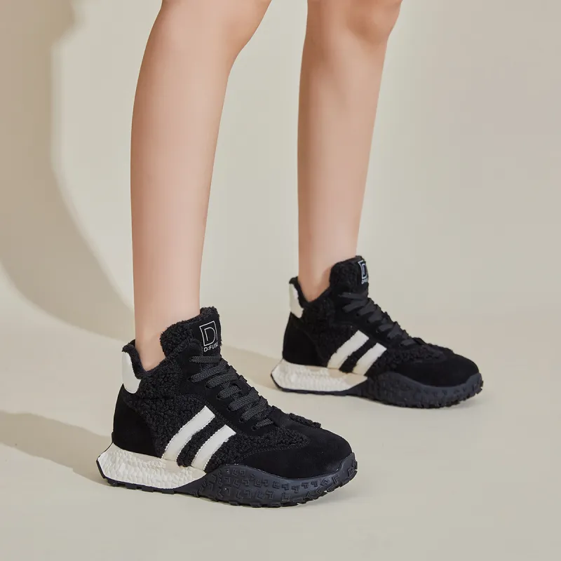 D FUSE SCANDINAVIA Thermal High Top Chunky Sneakers Women's-1