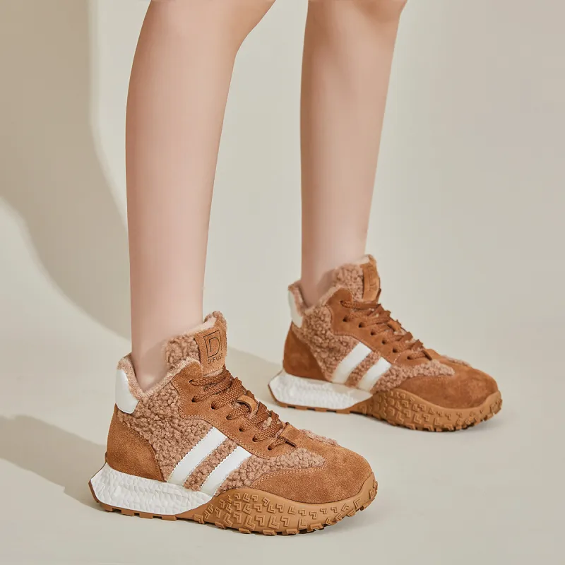 D FUSE SCANDINAVIA Thermal High Top Chunky Sneakers Women's-8