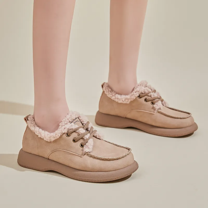 D FUSE SCANDINAVIA Thermal Cushioning Height Increasing Slip Resistant Low Top Casual Shoes Women's-1
