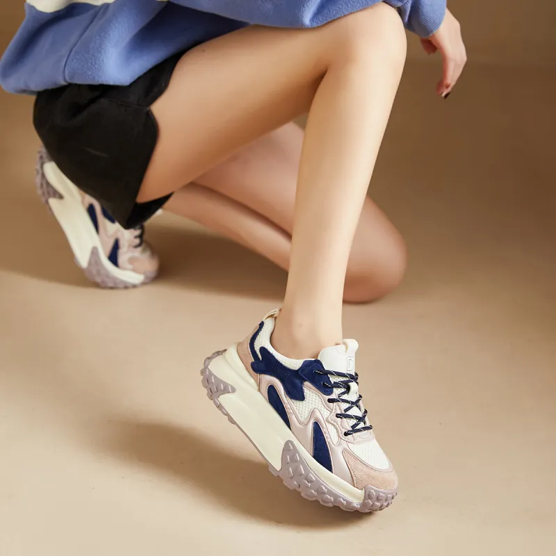 D FUSE SCANDINAVIA Low Top Chunky Sneakers Women's-4