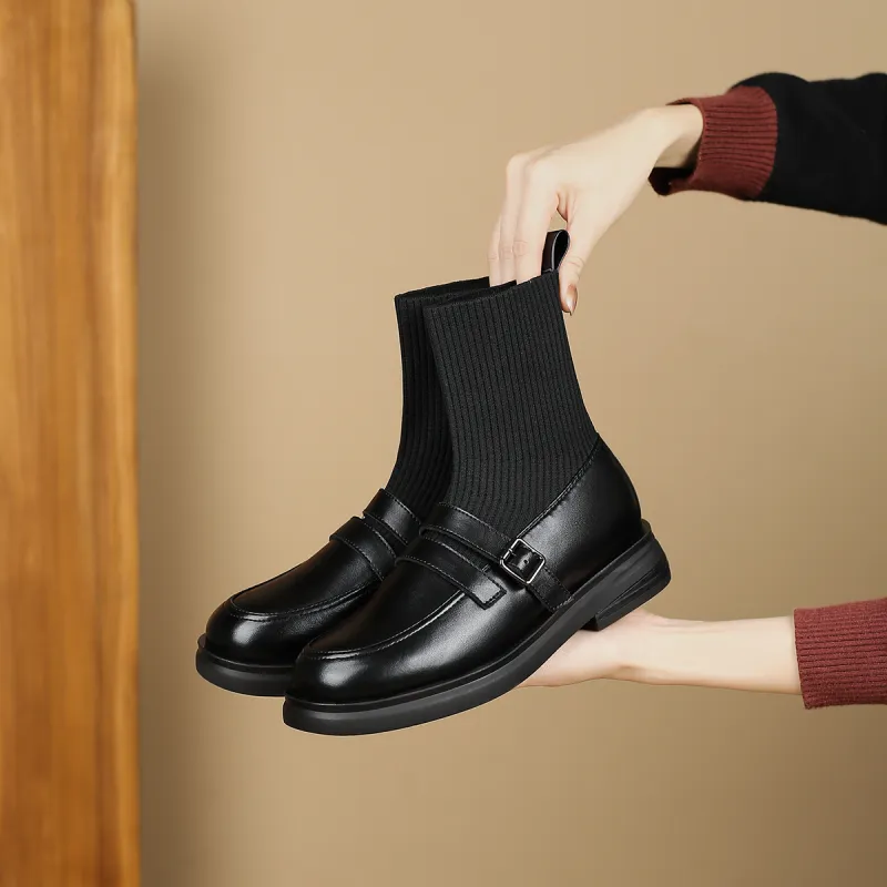 D FUSE SCANDINAVIA Ankle Boots 3.5cm Women's Black-4