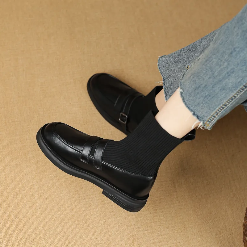 D FUSE SCANDINAVIA Ankle Boots 3.5cm Women's Black-1