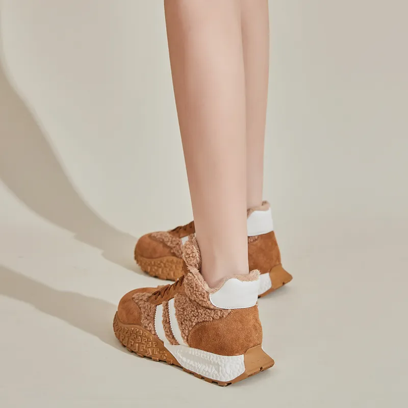 D FUSE SCANDINAVIA Thermal High Top Chunky Sneakers Women's-9