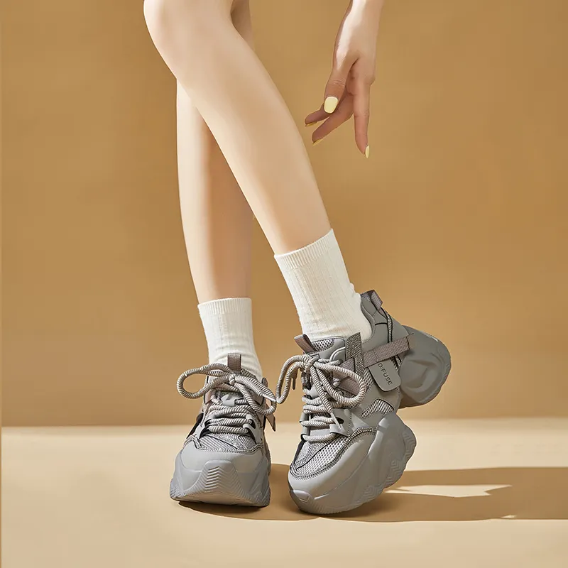 D FUSE SCANDINAVIA Lightweight Low Top Chunky Sneakers Women's-11