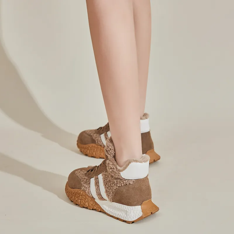 D FUSE SCANDINAVIA Thermal High Top Chunky Sneakers Women's-14