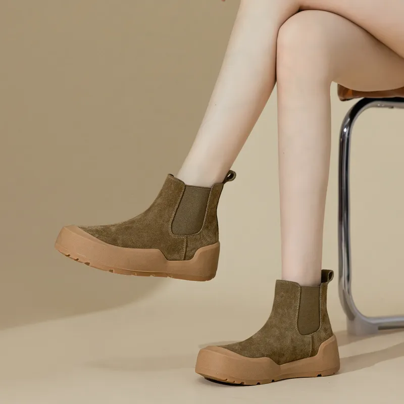 D FUSE SCANDINAVIA Short Chelsea Boots Women's-5