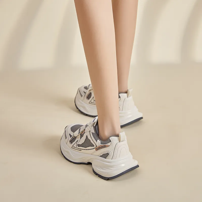 D FUSE SCANDINAVIA Breathable And Lightweight Low Top Chunky Sneakers Women's-9
