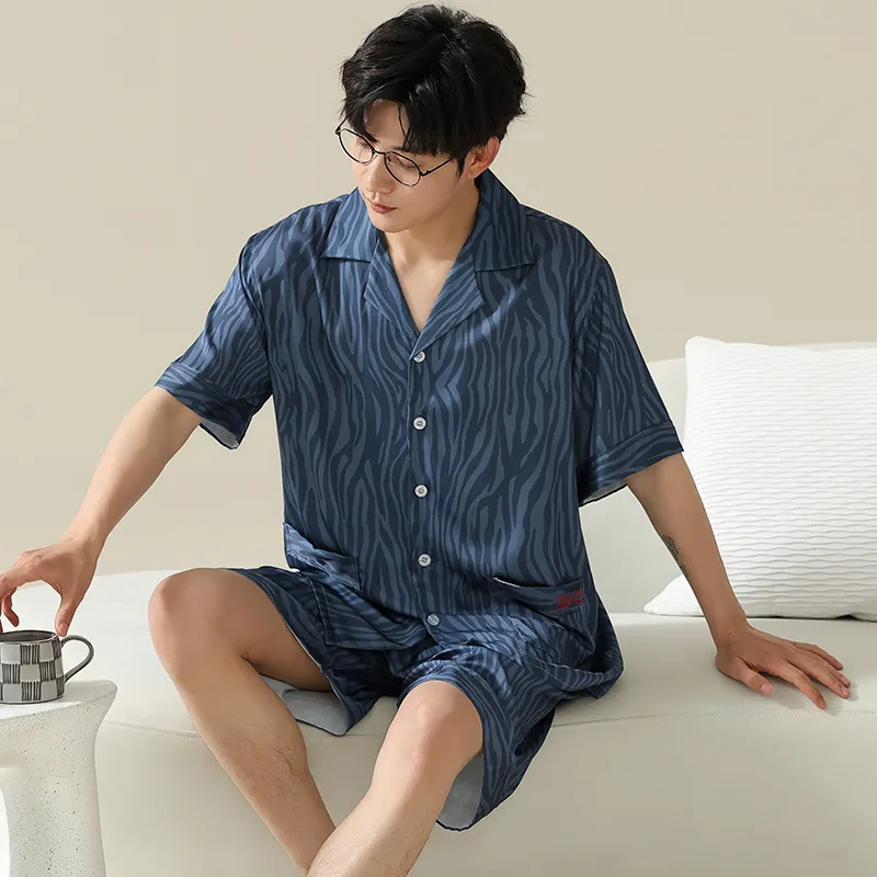 Cotton Gene Men Pajama Sets-4