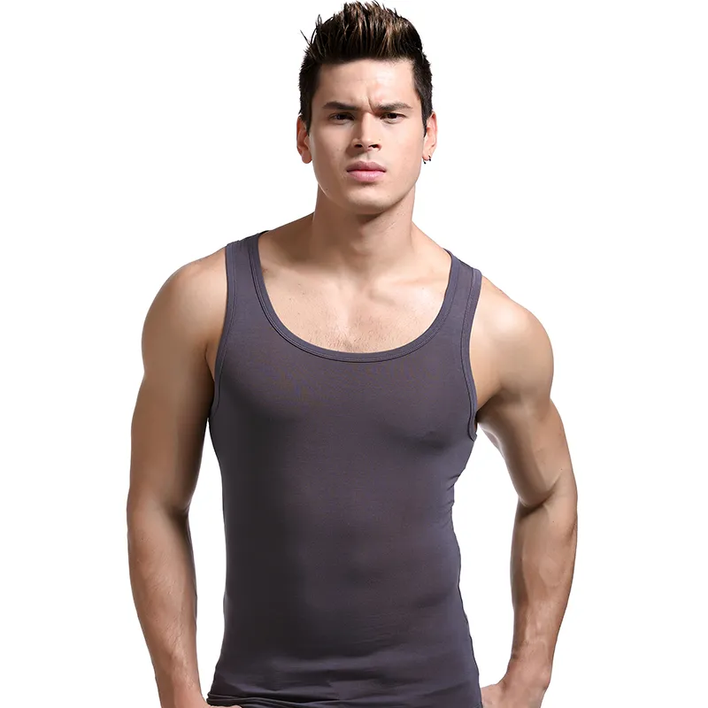 Cotton Gene Men Tank Tops-7