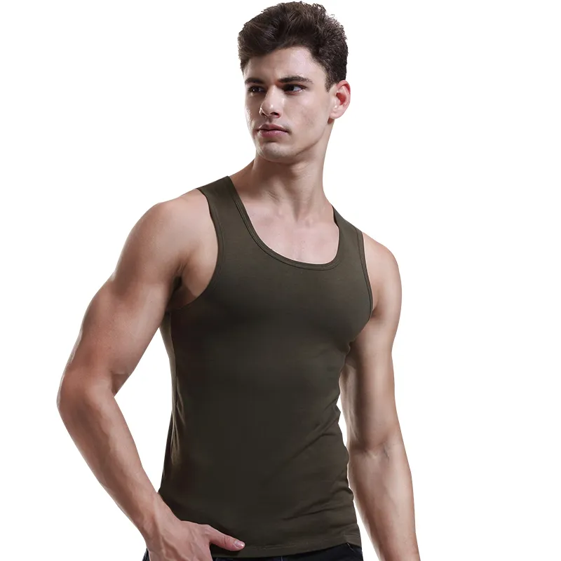Cotton Gene Men Tank Tops-10