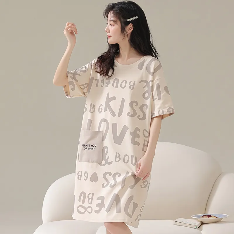 Cotton Gene Women's Nightgowns-1