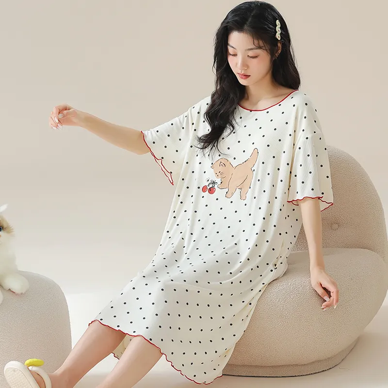 Cotton Gene Women's Nightgowns-3