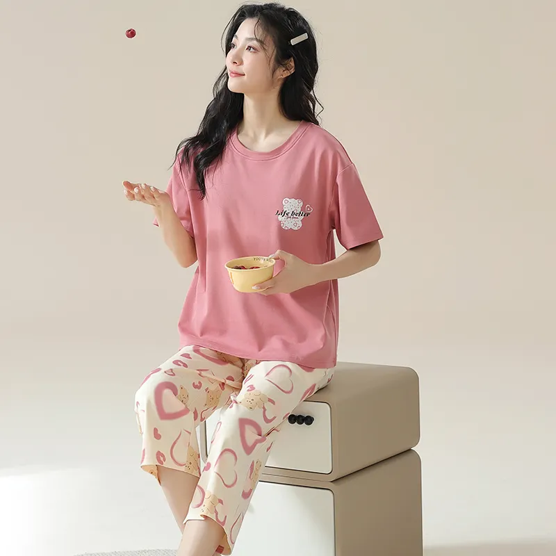 Cotton Gene Women's Pajama Sets-4